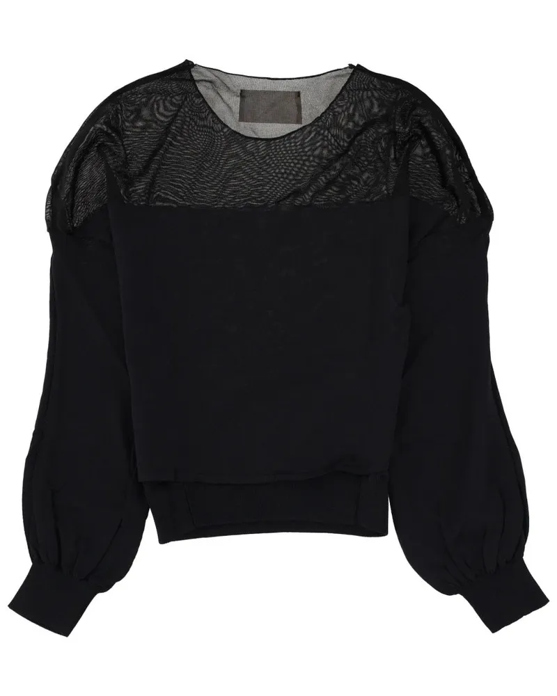 Circus Hotel Carré Design Viscose Blouse — Black Black