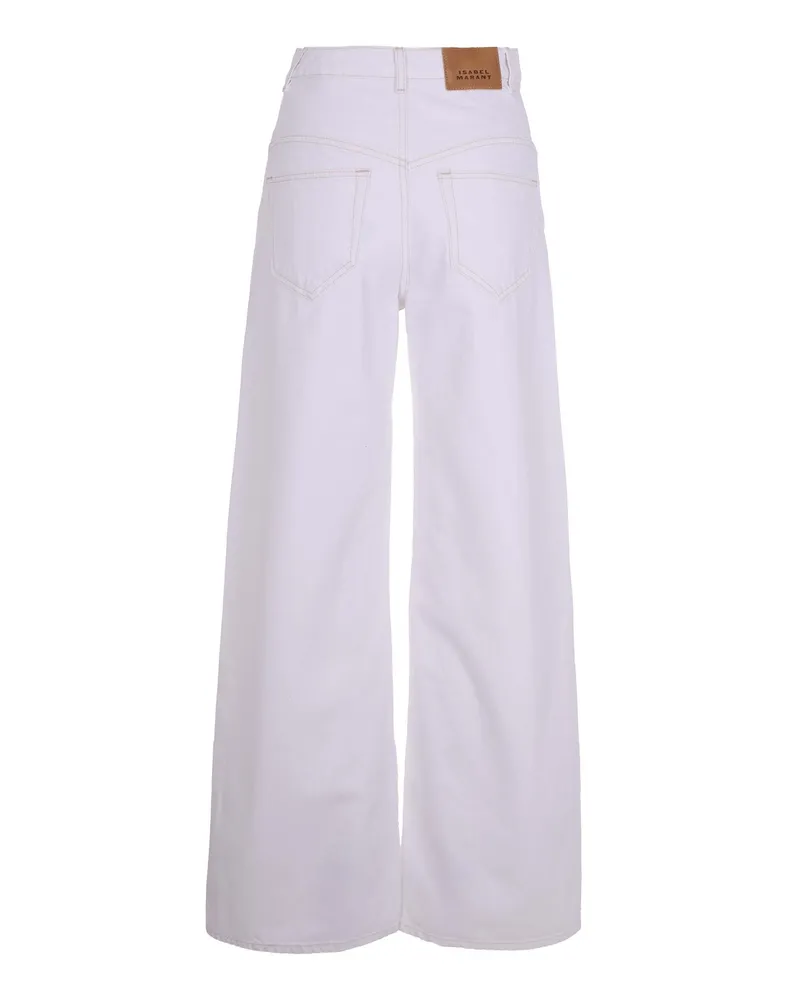 Isabel Marant Women's Jeans Lemony White Cotton White
