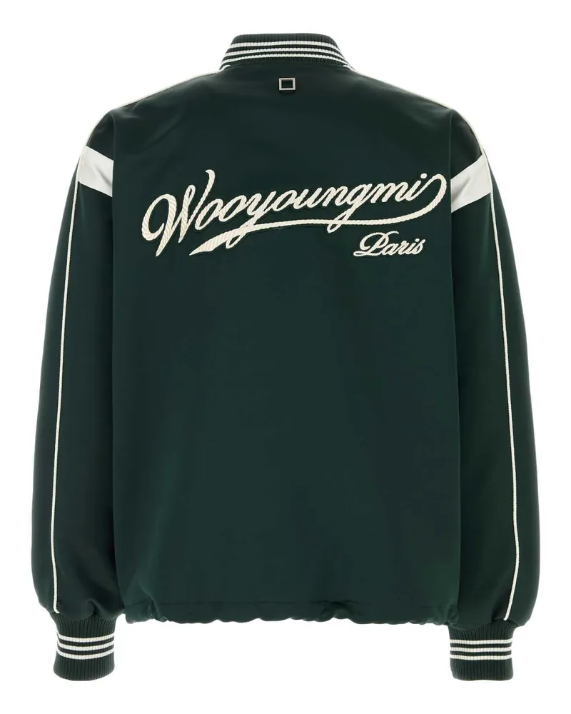 Wooyoungmi Men's Jumper Bomber Jacket Green Polyester Green