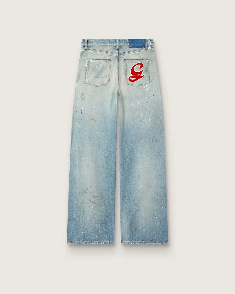 Golden Goose Distressed Denim Jeans — Blue Blue