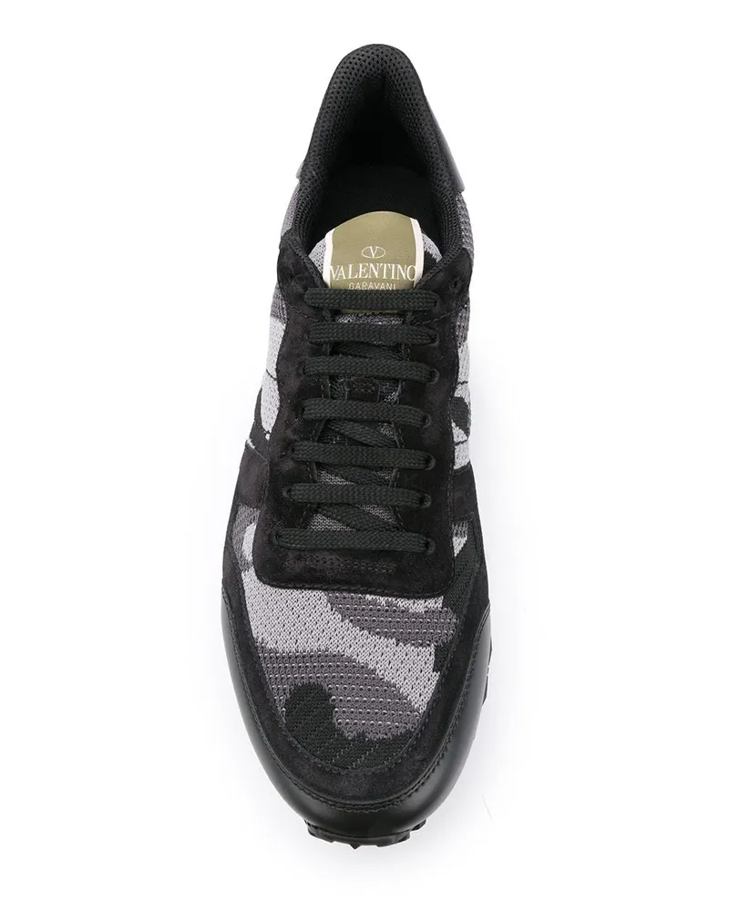 Valentino Garavani Rockrunner Sneaker — Black Black