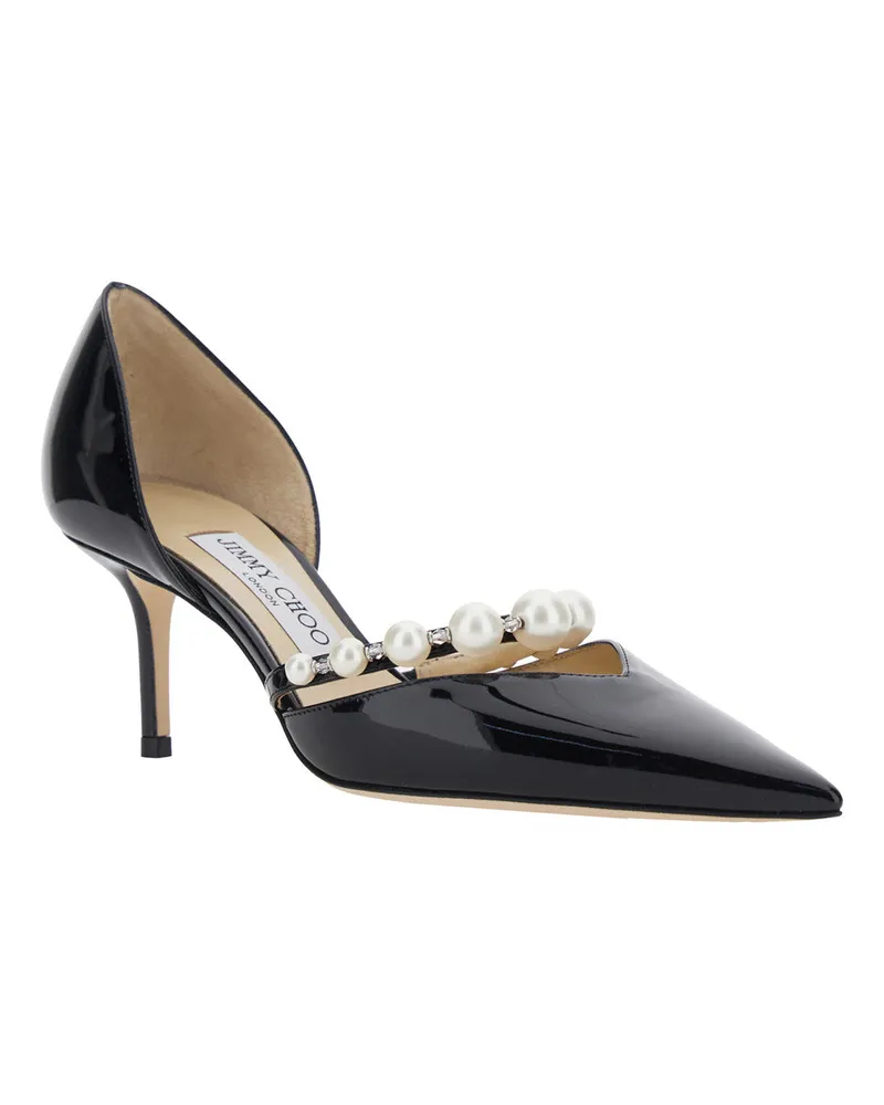 Jimmy Choo Women's Pumps Aurelie Black Leather Calf Black