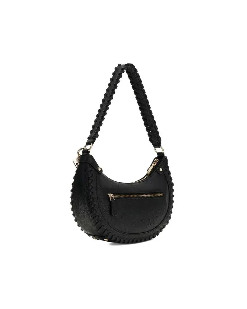 Guess Women's Shoulder Bag Black Polyurethane - Shoulder-Bags Black