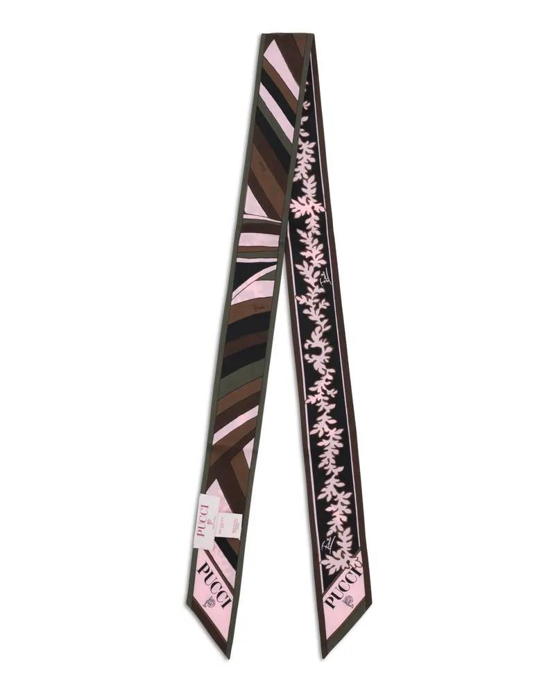 Emilio Pucci Silk Twill Scarf — Pink Pink