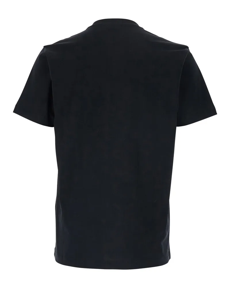 Versace Men's T-Shirt Black Cotton T-Shirts And Polos Black