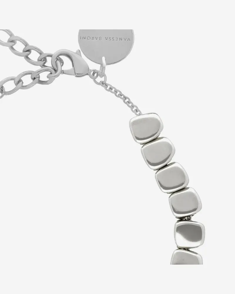 Vanessa Baroni Women's Necklace Mini Organic Shape Silver Metal Silver