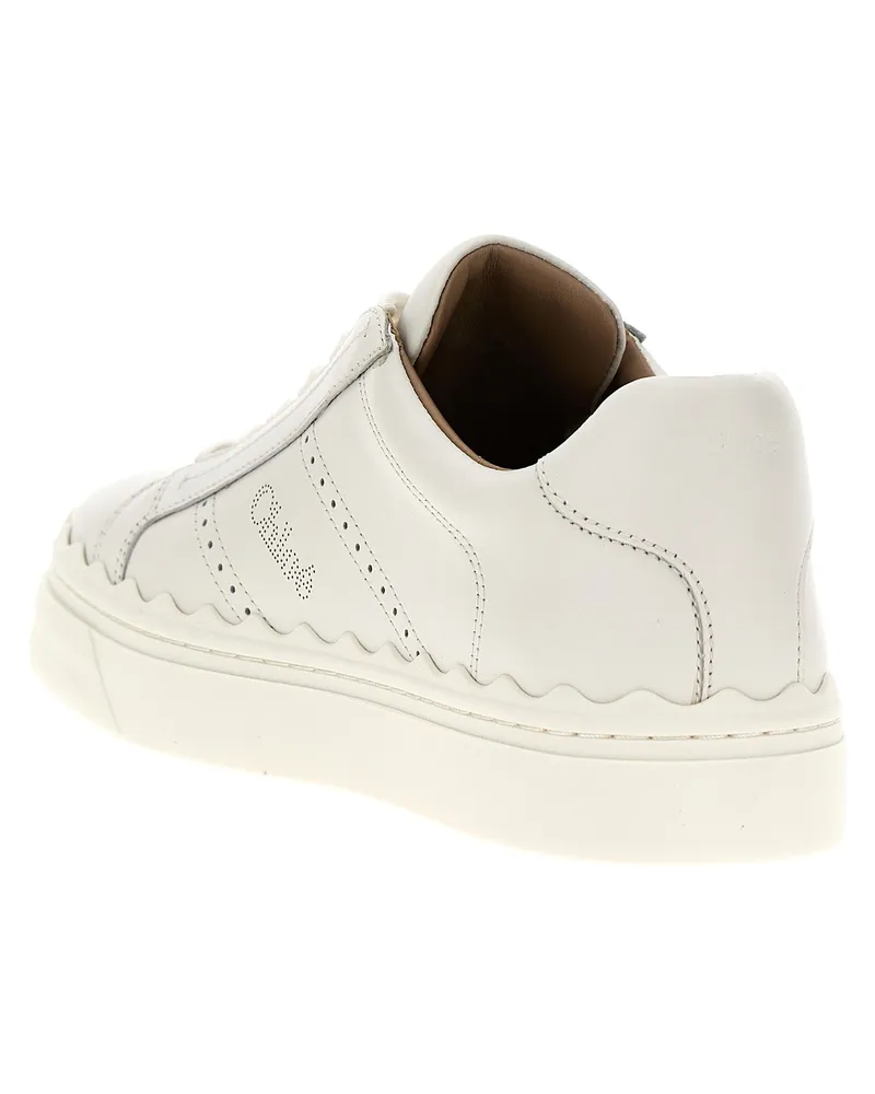 Chloé Women's White Leather Low Top Sneakers White