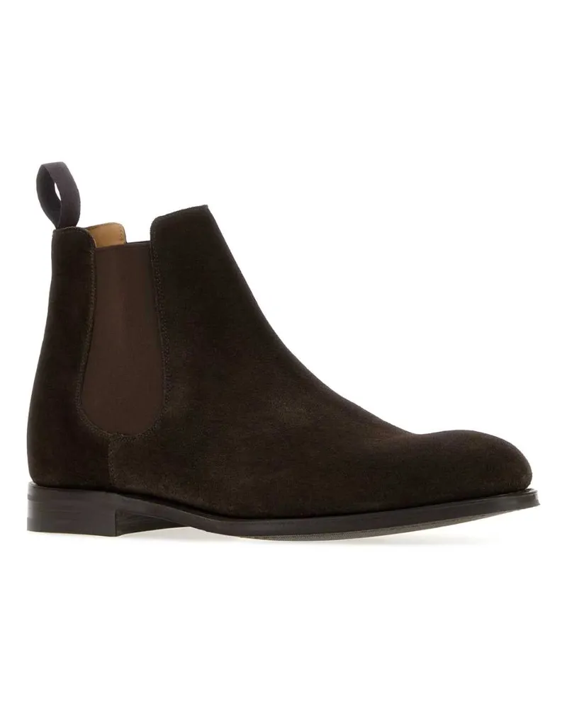 Church's Men's Dark Brown Suede Amberley 2.0 Ankle Boots Ebony Stivali Brown