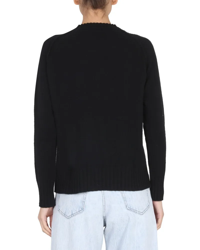 Stefano Mortari Wool Jersey Sweater — Black Black