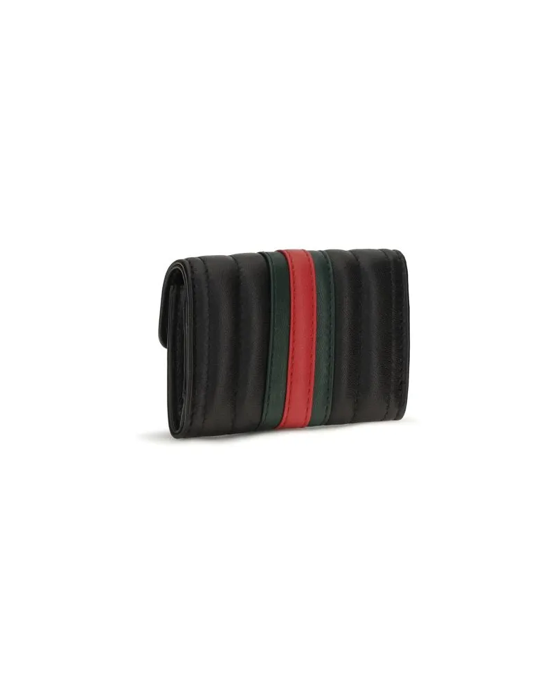 Gucci Quilted Calf Leather Wallet — Black Black
