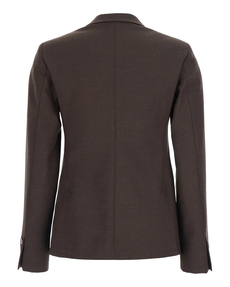 ..,merci Tech Fabric Blazer — Brown Brown