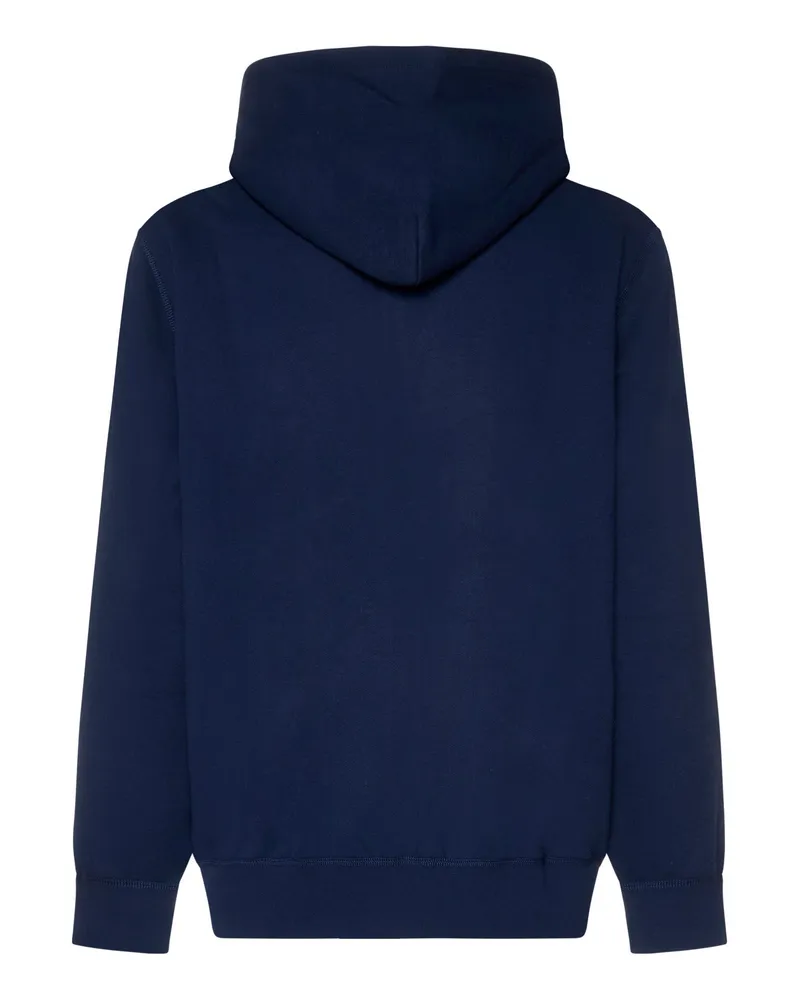 Ralph Lauren Men's Full Zip Hoodie Blue Cotton Sweatshirts Sweater Navy