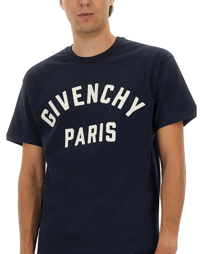 Givenchy Logo T-Shirt — Blue Blue