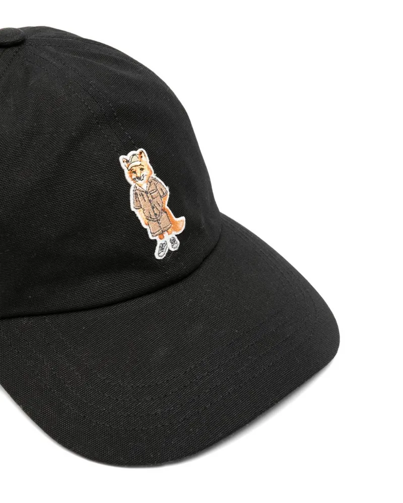 Kitsuné Baseball Cap — Black Black