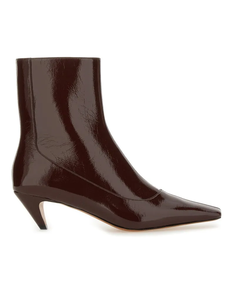 Stella McCartney Cotton-Blend Boots — Bordeaux Bordeaux