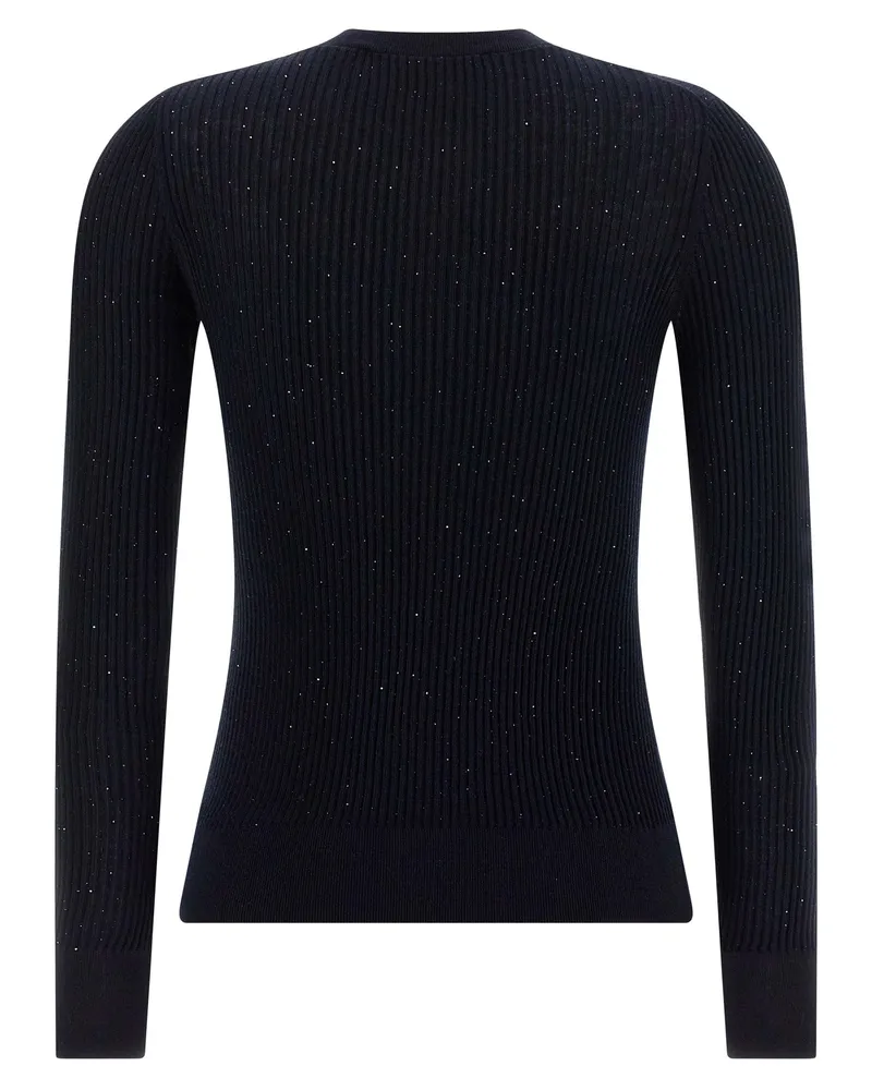 Max Mara Women's Blue Silk Cardigan Clothing Blue