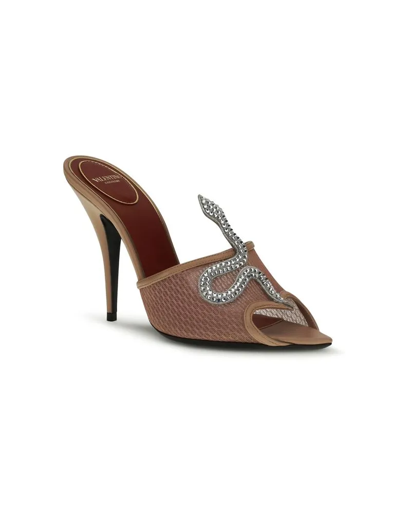 Valentino Garavani Women's Multicolor Goatskin Stiletto Heel Sandals Multicolor