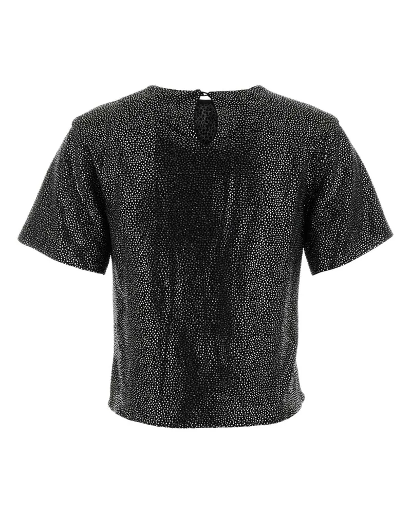 Giuseppe di Morabito Women's Embellished Viscose T-Shirt Black T-shirts And Polos Black
