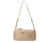 Women's Sand Satin Mini Shoulder Bag Cammeo Beauty Perfumes