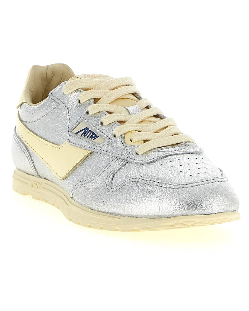 AUTRY Windspin Sneakers — Silver Silver