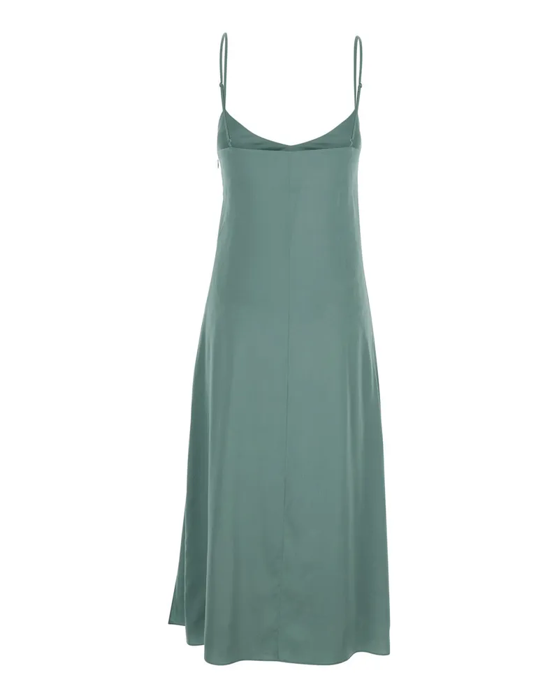 Acne Studios Women's Dress Docketta Vis Soft Satin Green Silk Green