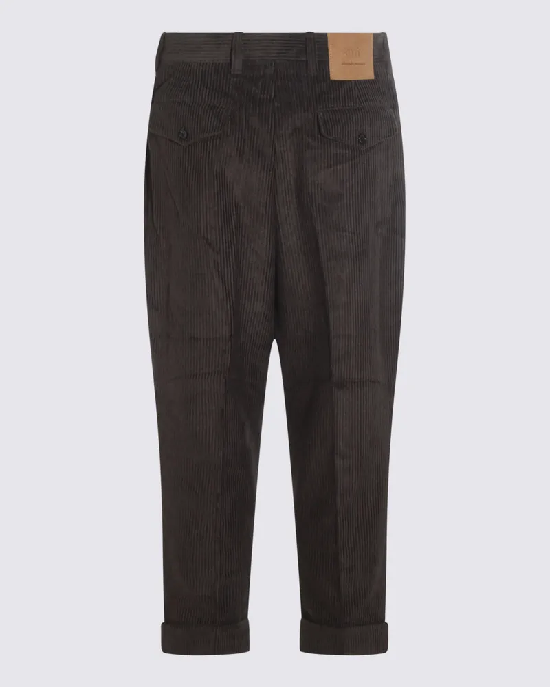 AMI Paris Men's Trousers Anthracite _100 % Co Gray