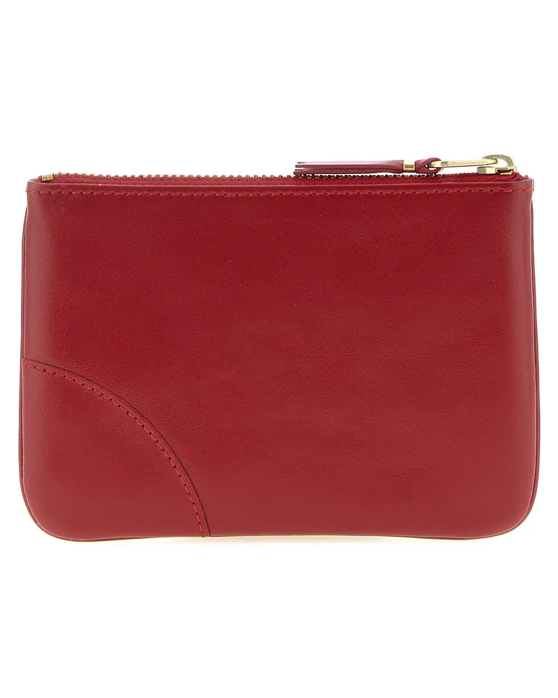 Comme des Garçons Unisex Multicolor Calfskin Cardholder Accessory Red