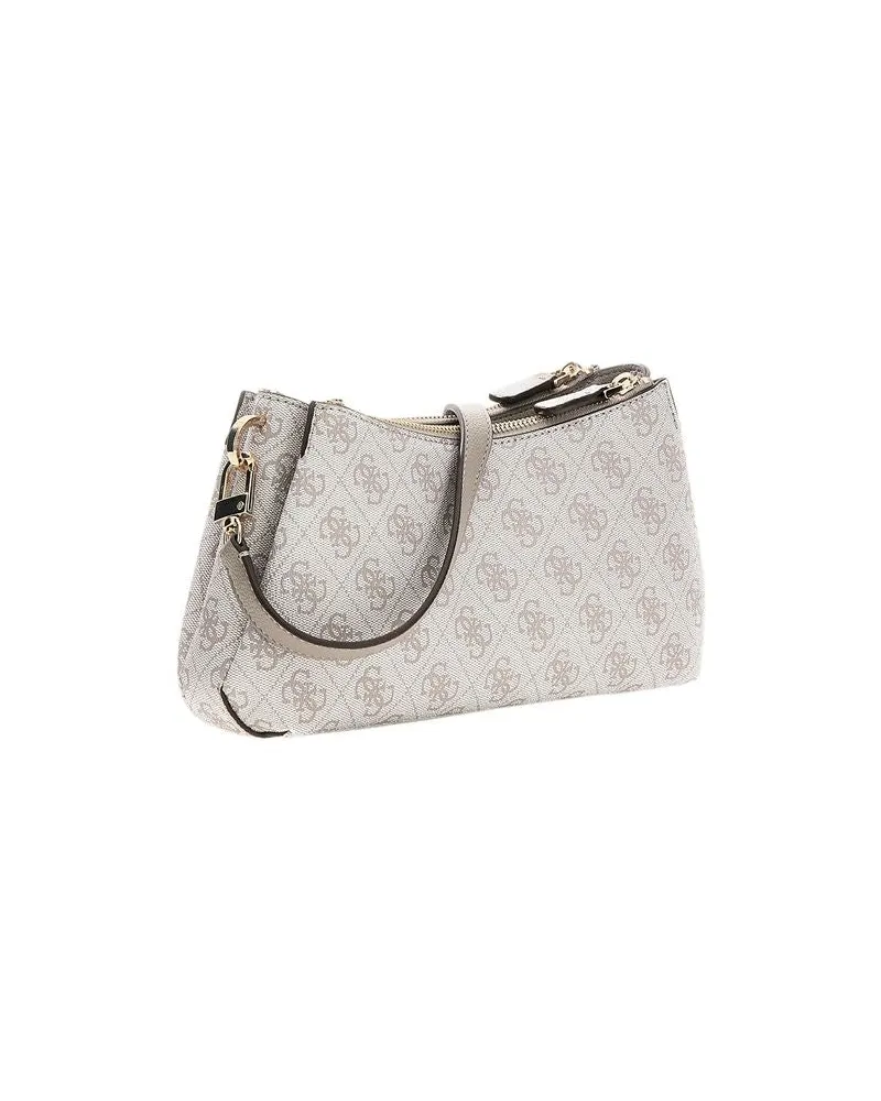 Guess Women's Crossbody Bag Dark Taupe Logo Polyurethane - Crossbody-Bags Taupe