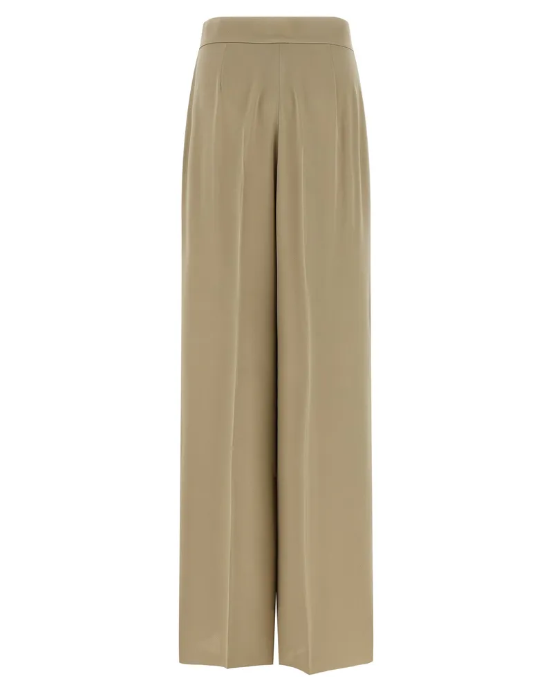 Max Mara Women's Beige Silk Dress Pants Beige