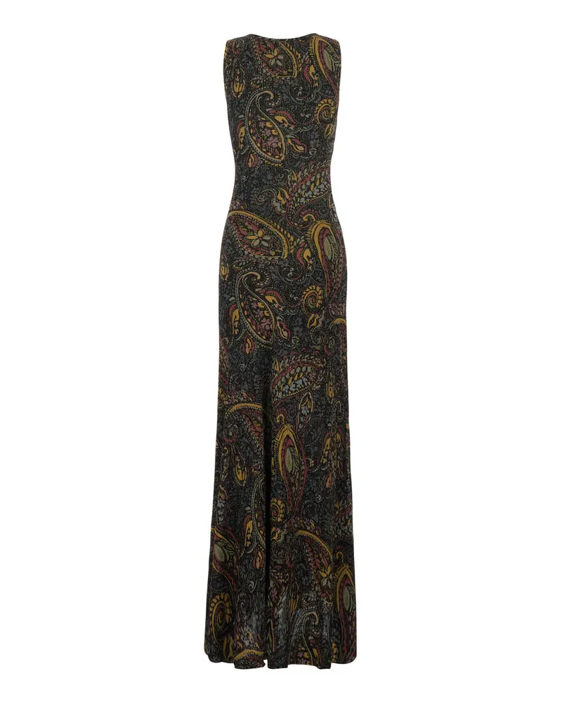Etro Women's Maxi Dress Tech Fabric Multicolour Acetate Multicolor
