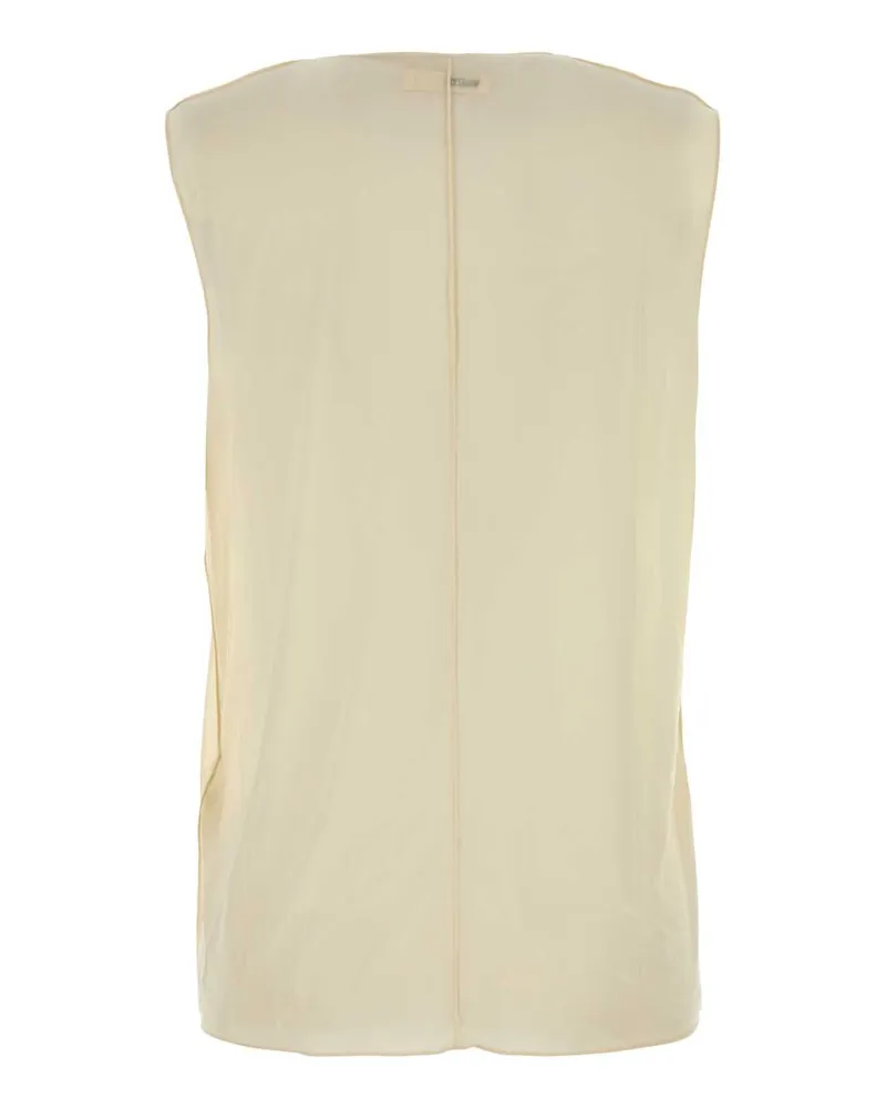 KHAITE Women's Cream Stretch Cupro Allo Top Antiquewhite Exterior: Elastane Maglie Sweater Beige