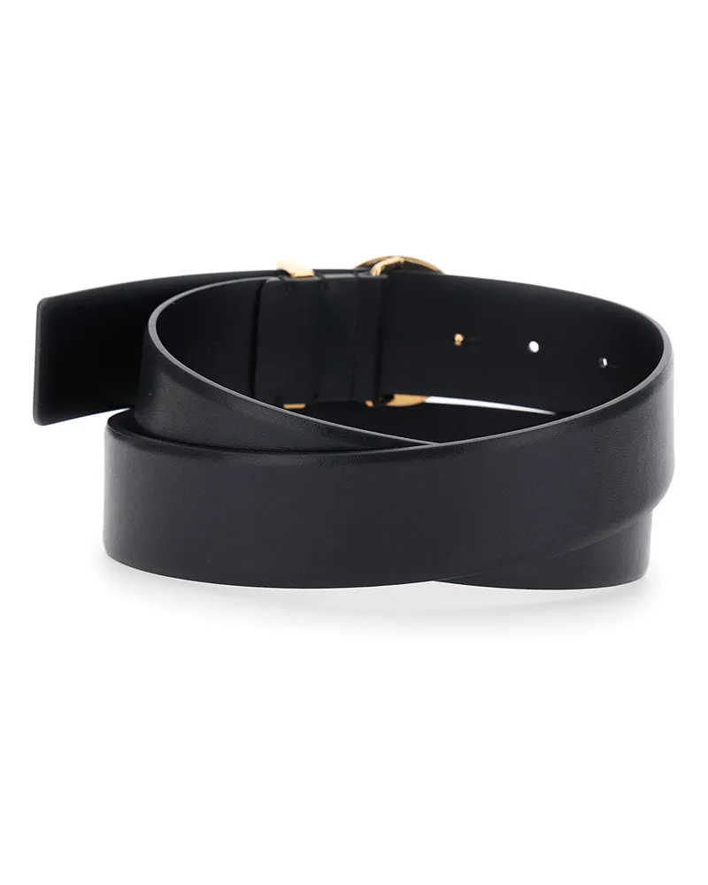 Versace Medusa Buckle Belt — Black Black