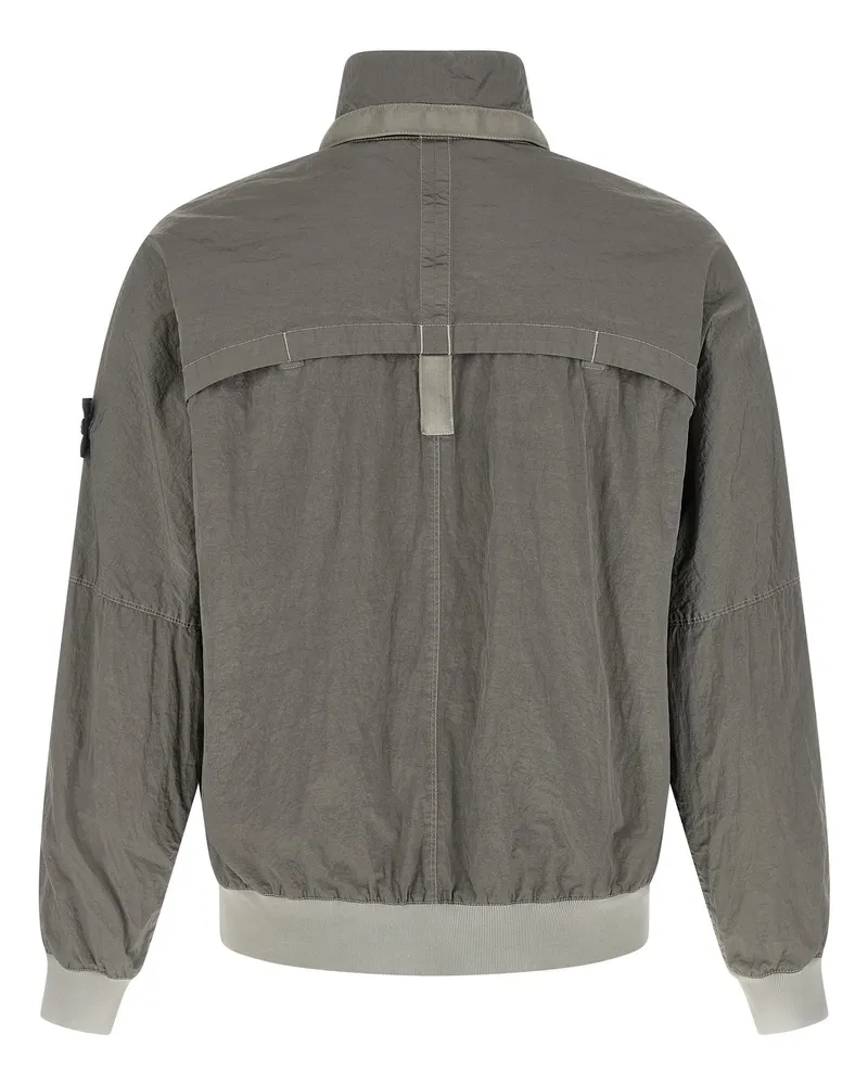 Stone Island Metal Nylon Bomber Jacket — Grey Grey