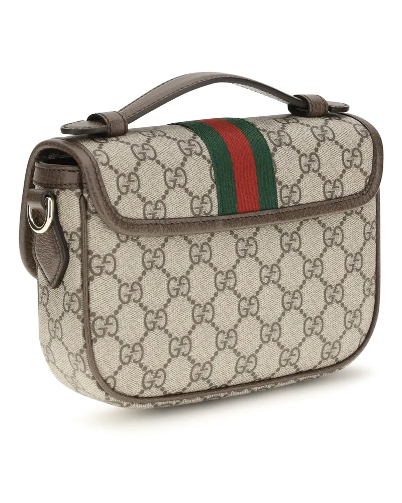 Gucci Women's Handbag Small Ophidia Gg Canvas Beige Fabric Handbags Hand Bags Beige