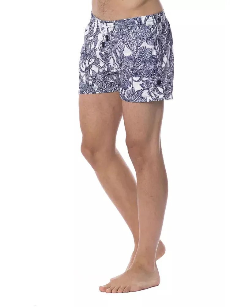 Roberto Cavalli Light Blue Polyester Men Swimwear Clothing Blue