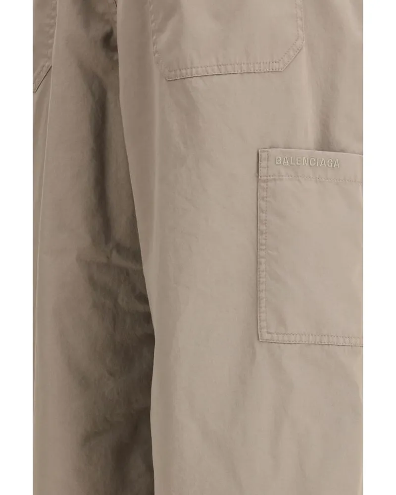 Balenciaga Workwear Trousers — Beige Beige