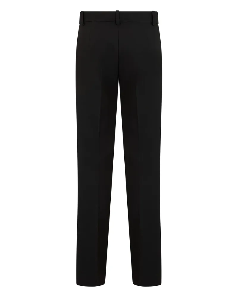 Pinko Women's Straight Trousers Black Polyester Black