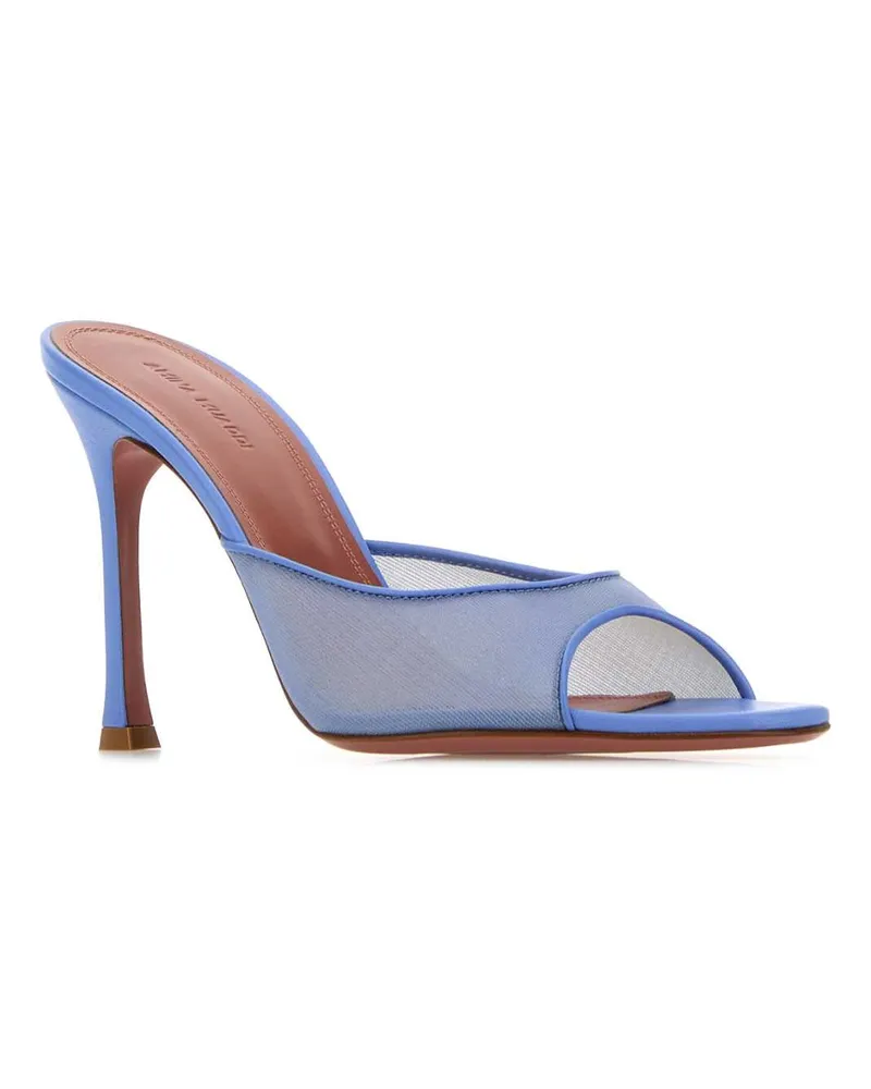 Amina Muaddi Alexameshslipper95 Babyblue Scarpe Con Tacco High Heel Shoes Blue
