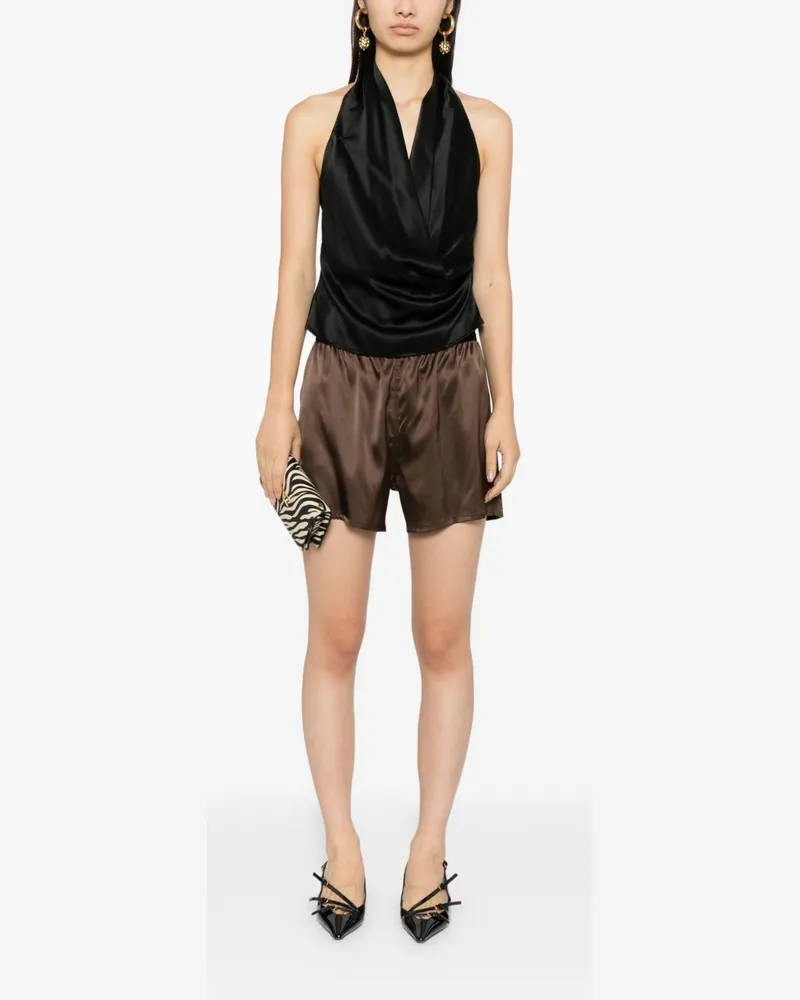 Tom Ford Women's Shorts Silk Cinnamon Brown