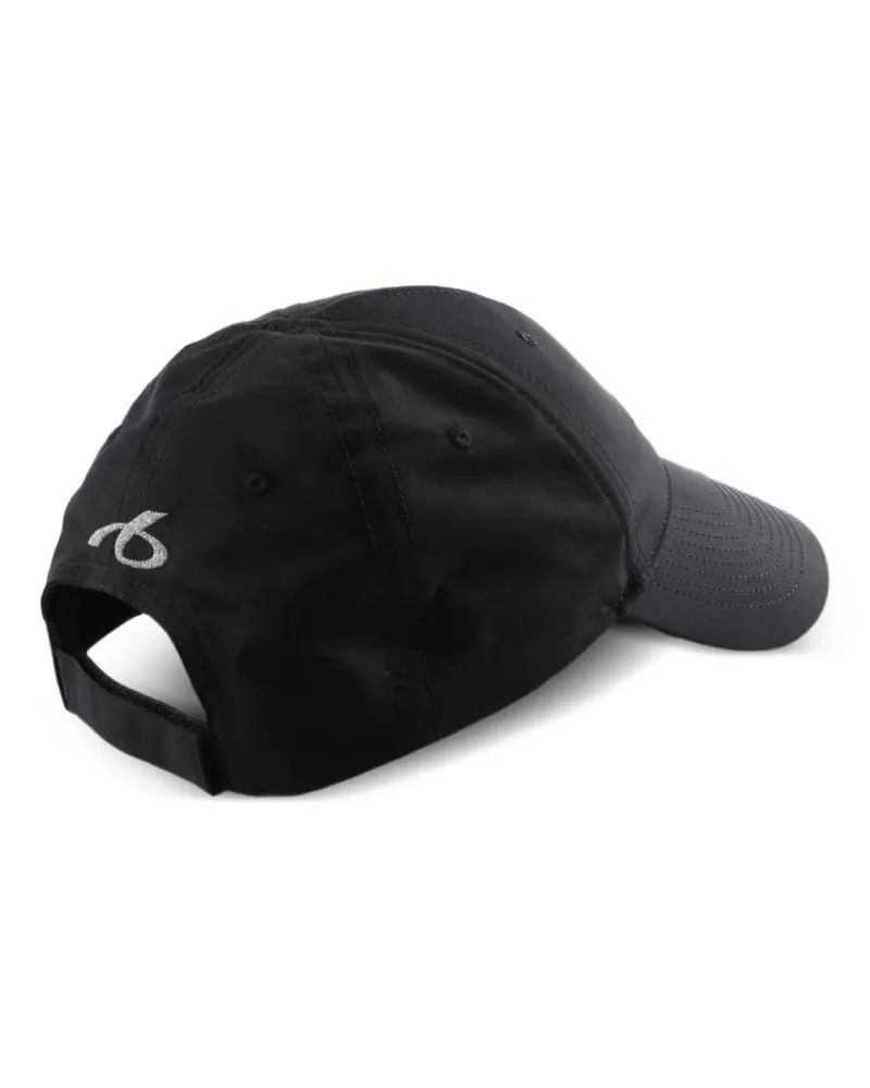 Balenciaga Logo-Embroidered Baseball Cap — Black Black
