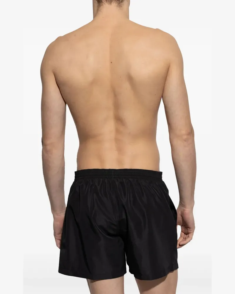 Balmain Men Logo-Appliqué Swim Shorts Ss25 M Black