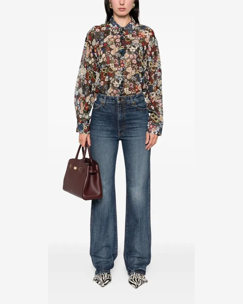 KHAITE Women's Jeans Danielle Blue Cotton Blue