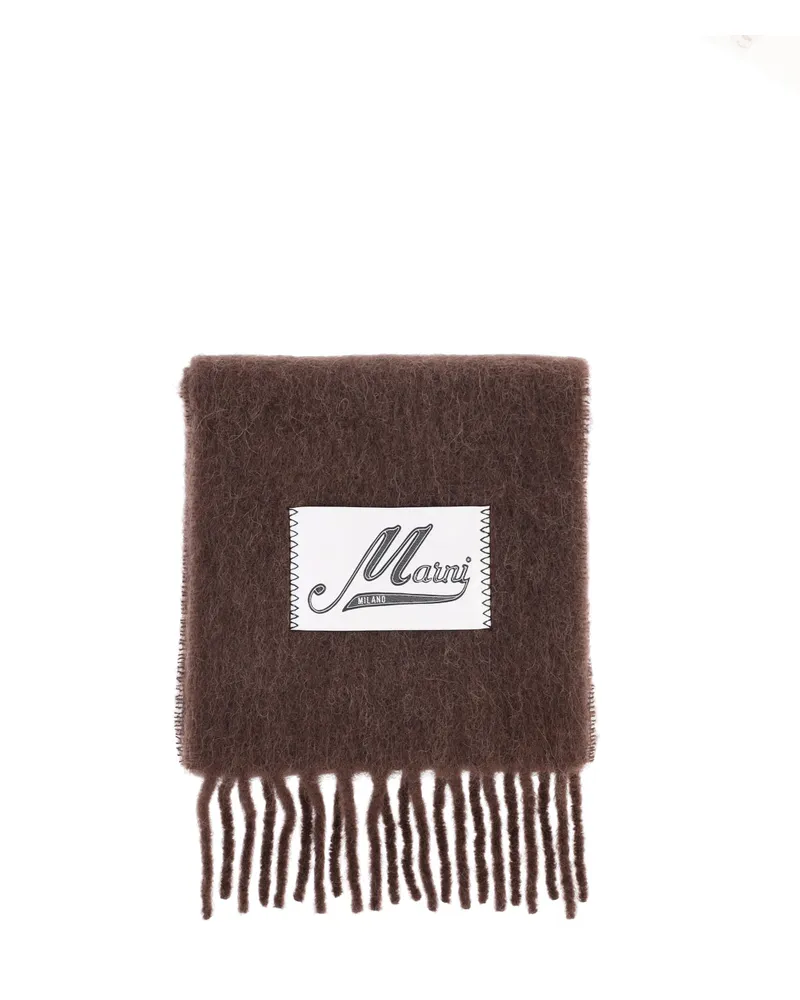 Marni Women's Scarfs Brown Alpaca Brown