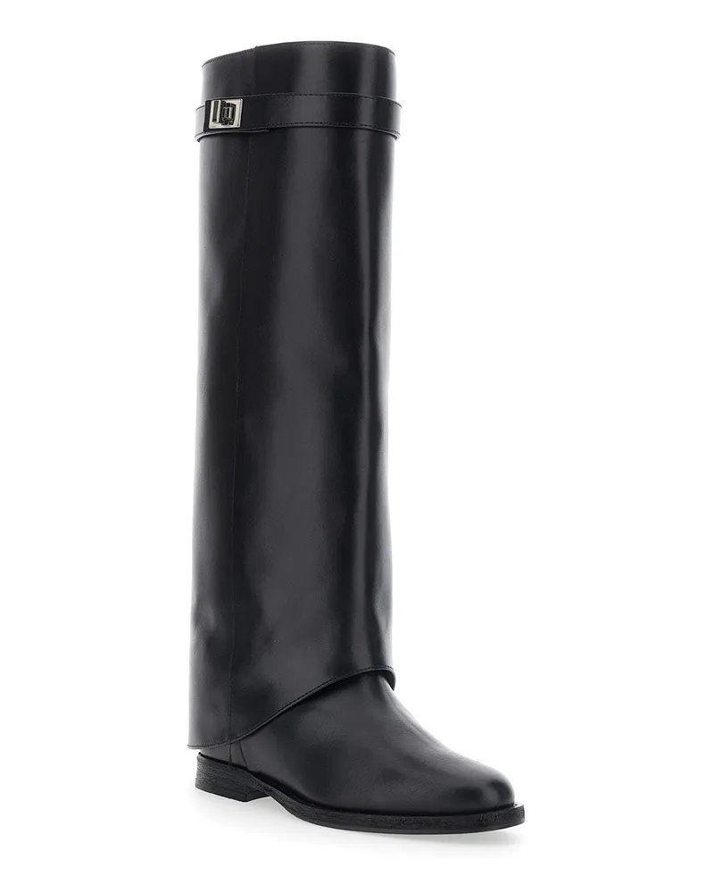 Via Roma 15 Women's Boots Leather Black Smooth Black