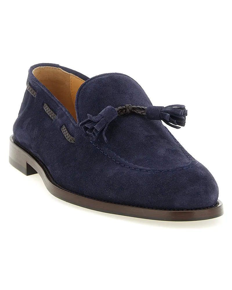 Brunello Cucinelli Nappi Loafer — Navy Navy