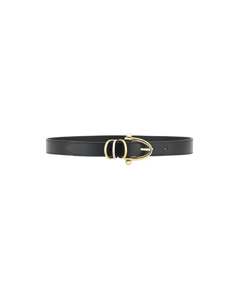 Chloé Women's Black Calf Leather Bos Taurus Regular Belt Black