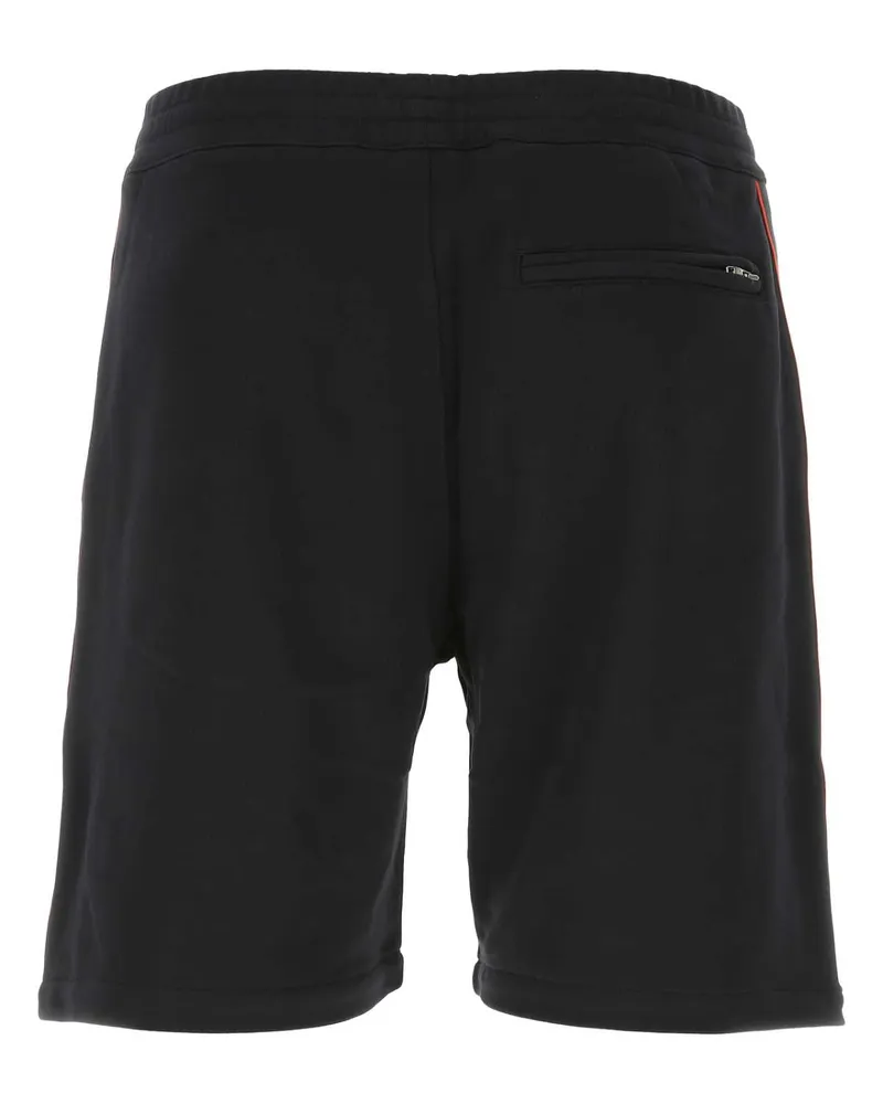 Alexander McQueen Men Black Cotton Bermuda Shorts 0901 Exterior Black