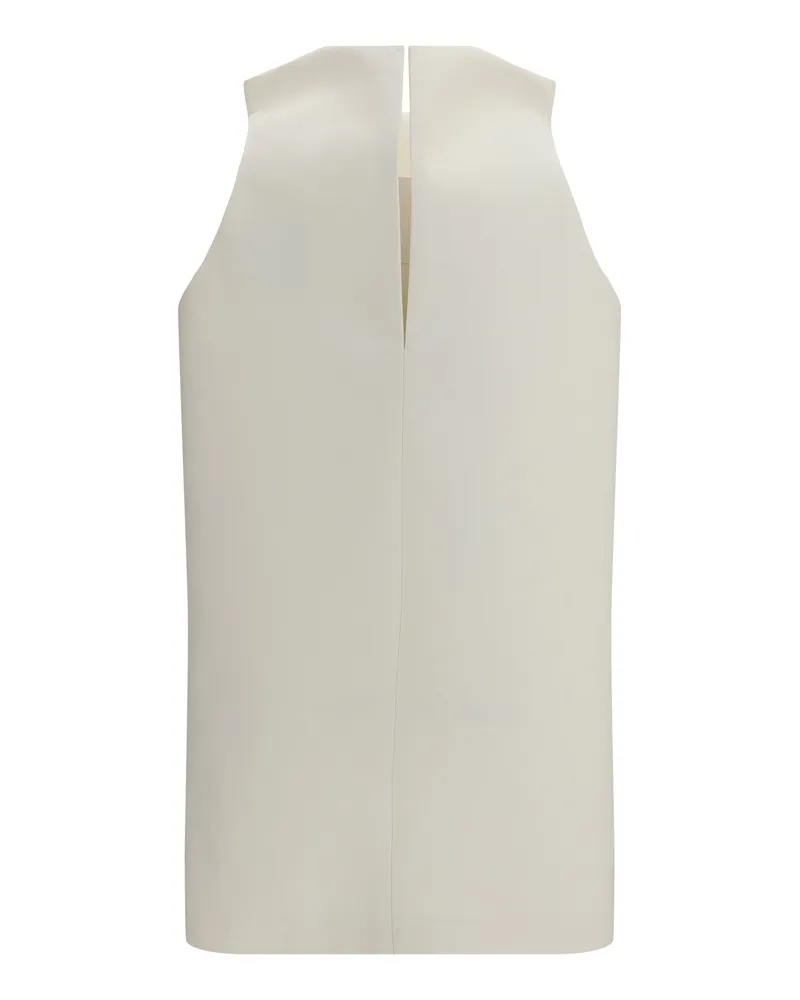 Balenciaga Women's Vareuse Dress Ivory Wool Ovis Aries; Silk Ivory