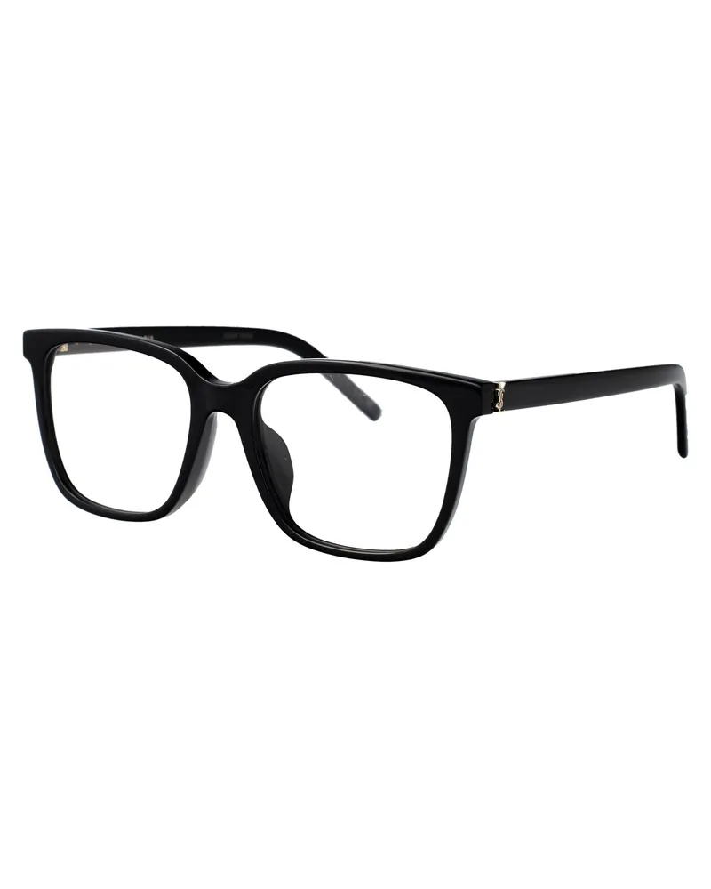 Saint Laurent Women's Sunglasses Slm142-F Black-Black-Transparent Acetate Glasses & Frames Black/black/transparent Black