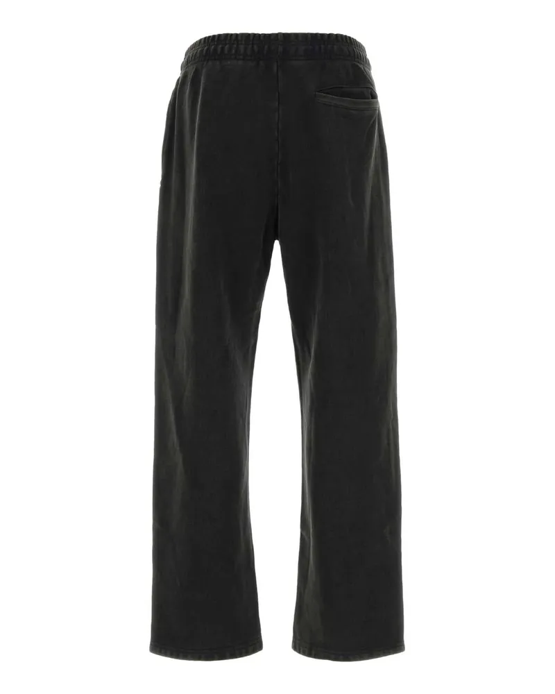 Entire Studios Men Slate Cotton Joggers Washedblack Exterior: Pantaloni Black